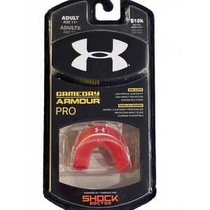 Under Armour Shock Doctor GameDay Pro Red Mouthguard Mouth Guard Adult Age 11+